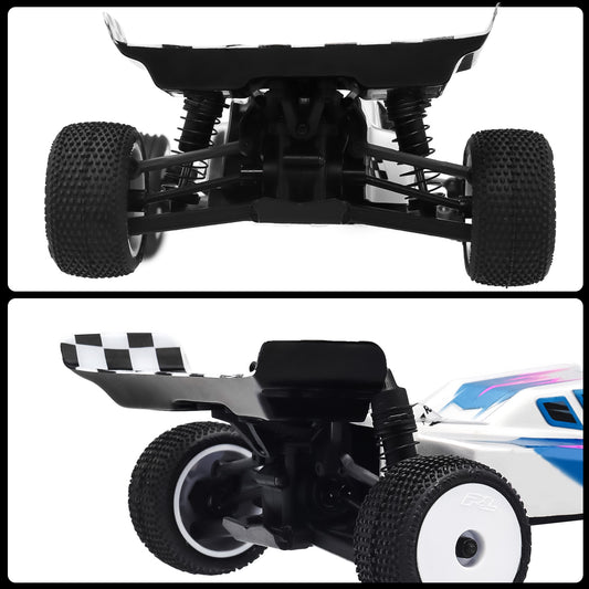 RC Rear Wing Set (2PCS) for Losi Micro-B & WLToys 244016 | 1/24 Buggy Car Upgrade Lightweight Plastic Wing with Mounting Accessories