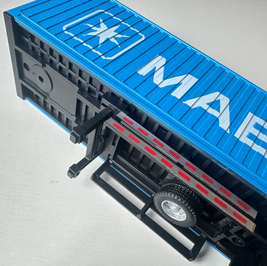 BestBuyBoxes 1/36 Scale RC Semi Truck Containers – Simulation Cargo & Refrigerated Units, Foldable Frame, Opening Doors