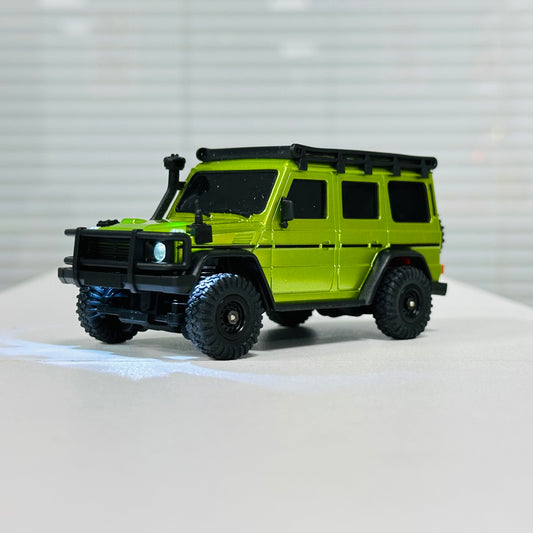 HB Toys 1:43 4WD Mini RC Rock Crawler – App & 2.4GHz Remote Control, LED Lights, USB Rechargeable Micro Off-Road Truck