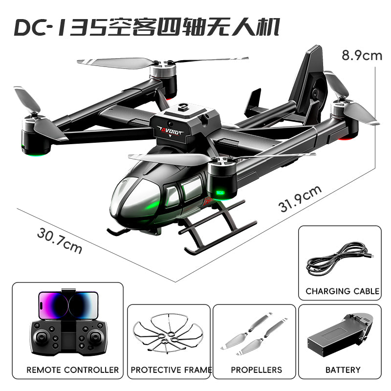 JJRC X38 DC-135 Airbus Quadcopter-Drohne (RC-Helikopter) mit 720P HD-Kamera und 5-Wege-Hindernisvermeidung