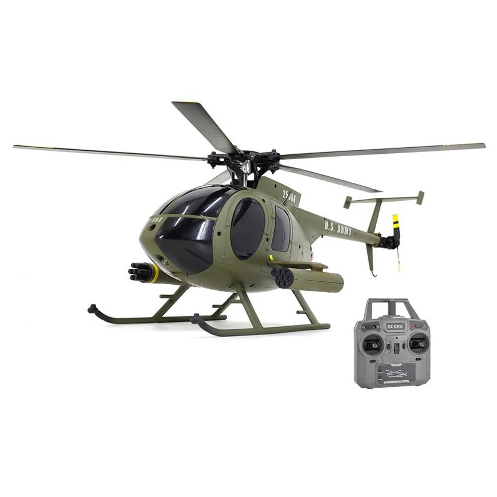RC ERA C189 MD500 Militärischer Flybarless-RC-Helikopter mit zwei bürstenlosen Motoren und Höhenhaltung – RTF