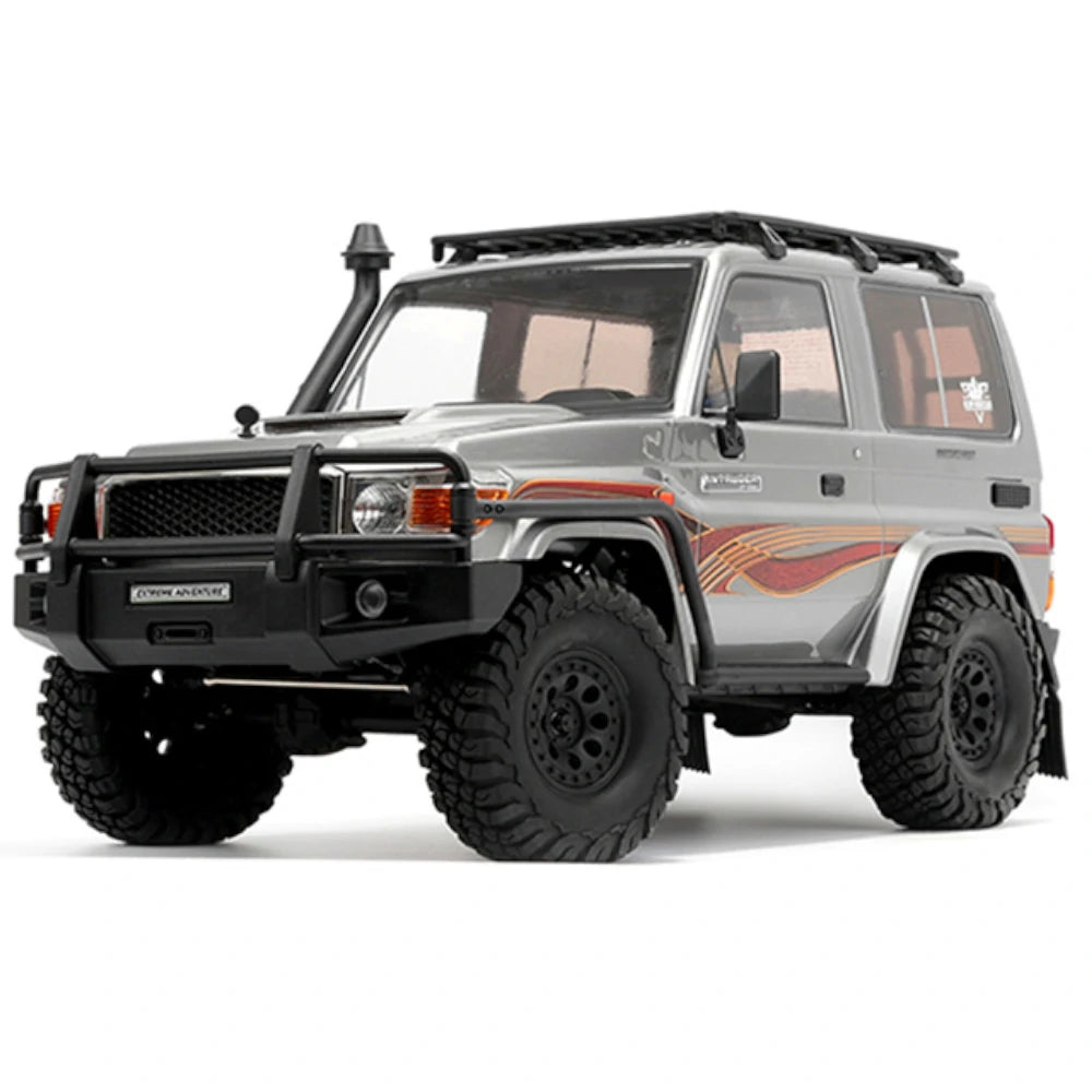 RGT EX86020 Intruder 1/10 Scale RTR Crawler - Yellow, Silver, and Red | 35T RC550 Motor, 60A ESC, 6CH 2.4G Transmitter