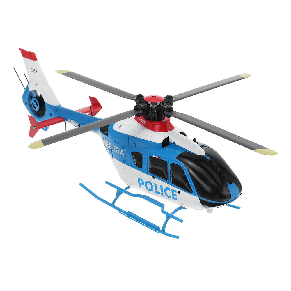 RC ERA C123 PRO EC135 R/C ヘリコプター - 6CH 1/36 シングルローター、気圧計とオプティカルフロー精度搭載 - 愛好家向け高性能ブラシレス RC ヘリコプター
