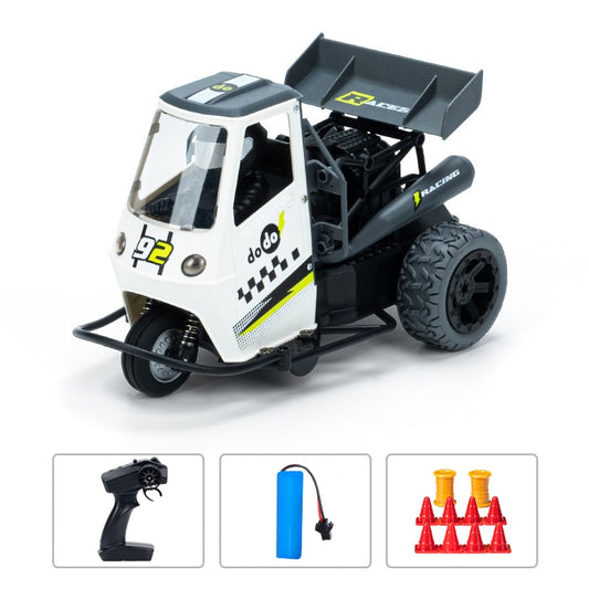 S810 1/16 2.4G Dodo RC 三輪車オートバイ LED ライト & スプレースタント機能付き