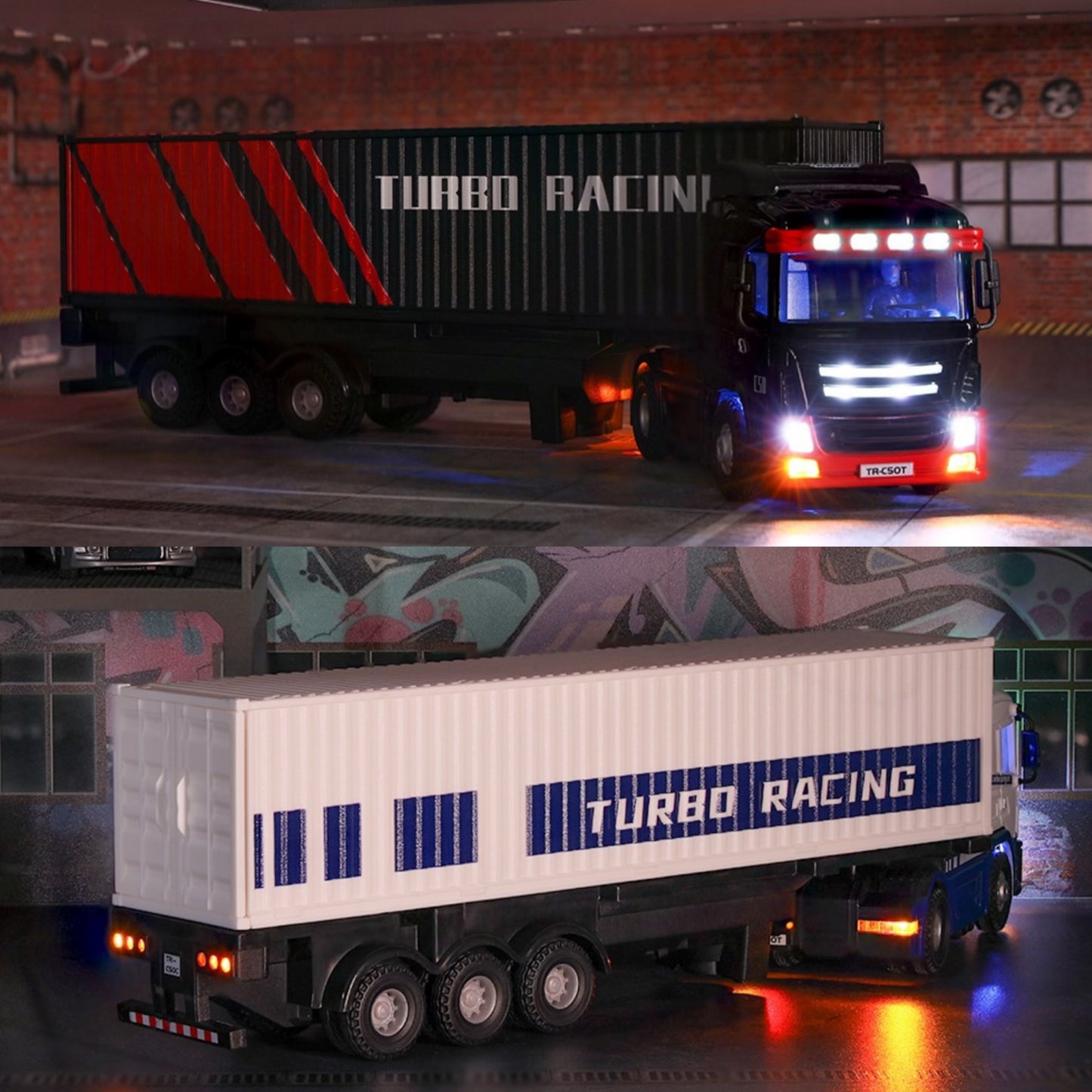 Turbo Racing C50 Semi Truck Trailer 1:76 Remote Control RC Truck