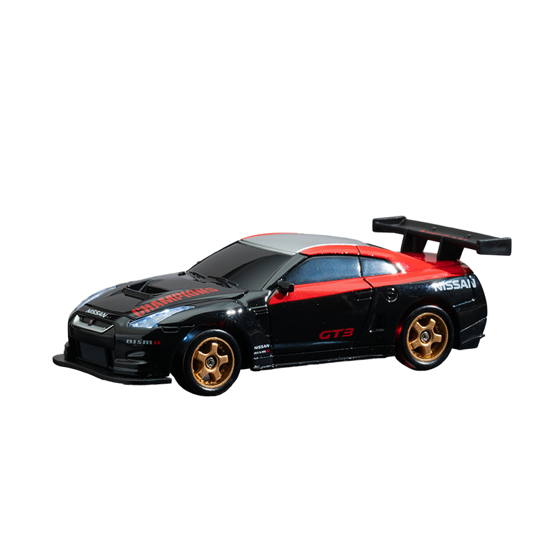 WHOOSH Nissan GT-R R35 1/43 4WD Drift RC Car RTR w/ Gyro & LED – Officially Licensed