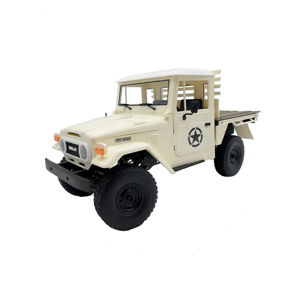 WPL C-44 1/16 Scale RC Crawler Truck – 2.4GHz Full Proportional Control, 370 Brushed Motor, 4WD – Cream White
