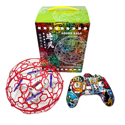 BESTBUYBOXES YF200 200mm ドローンサッカー – 安全で耐久性のあるミニドローンボール。タートルモード、ワンキー離陸、高度維持機能付き。