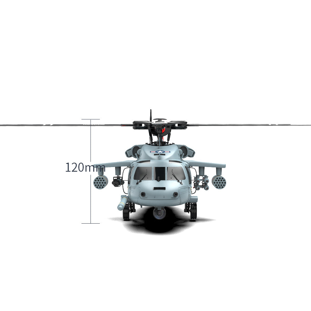 YUXIANG YXZNRC F09-H SH60 Seahawk 1/47 Scale GPS Flybarless FPV RC Helicopter - Realistic Military Simulation - RTF