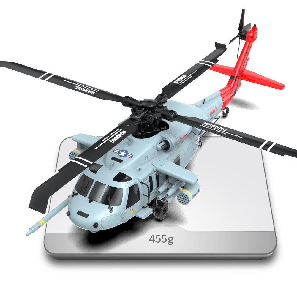 YUXIANG YXZNRC F09-H SH60 Seahawk 1/47 Scale GPS Flybarless FPV RC Helicopter - Realistic Military Simulation - RTF