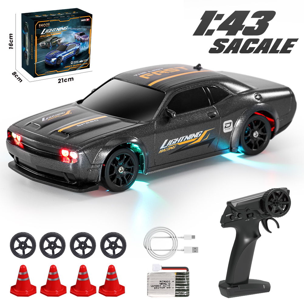 ENOZE 8500/8501/8502/8503 1:43 Scale RC Drift Car – 4WD Fully Proportional Control, LED Lights, USB Rechargeable