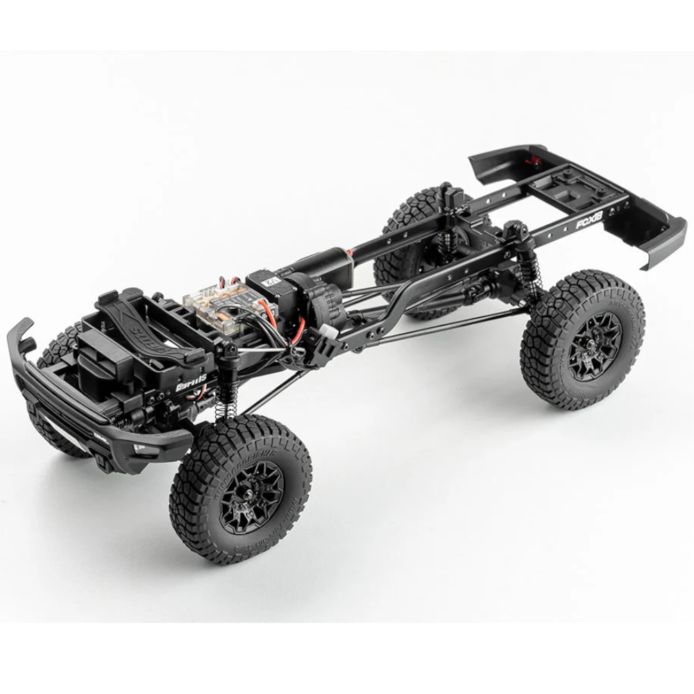 FMS FCX18 ハマー EV RTR 1/18 4WD RCピックアップトラック | オフロードロッククローラー | メタルギアサーボ、2速トランスミッション