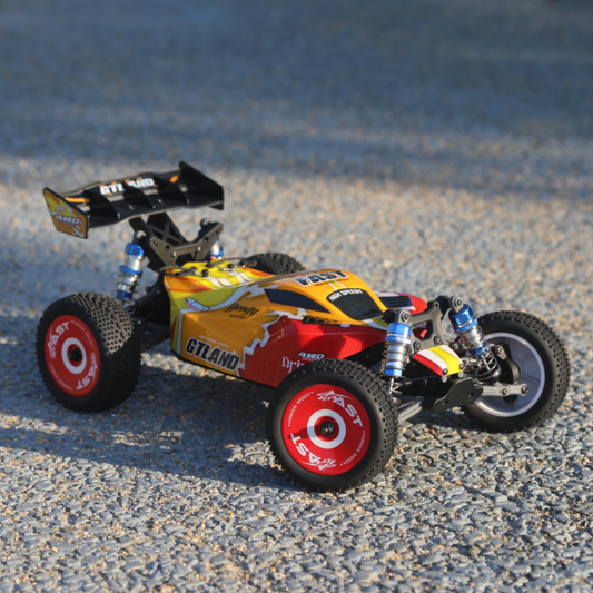 GTFans M610 1/12 RC Buggy – 60km/h High-Speed 4WD Brushless Off-Road Car with CF Chassis & 2.4GHz Remote