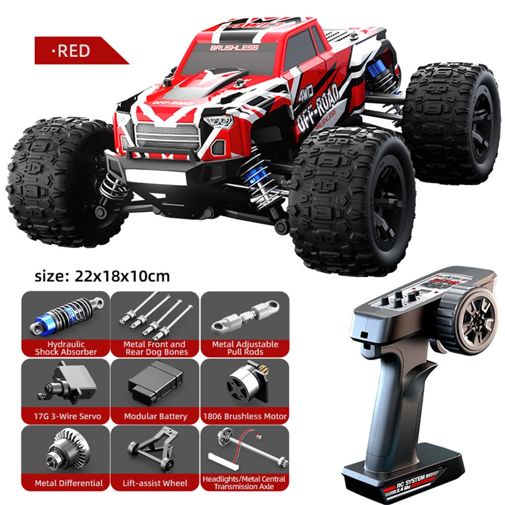 JJRC C8811 RTR 1/20 4WD Brushless RC-Auto – 40 km/h Offroad-Kletterwagen mit LED-Leuchten