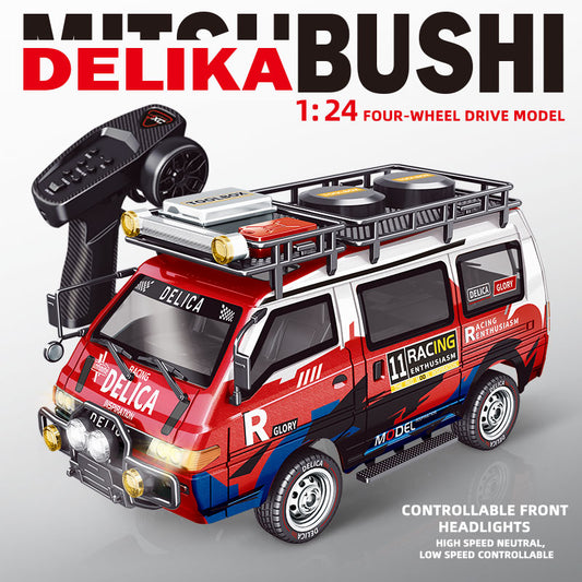 JXC Delica 1:24 Scale 4WD RC Car – Full-Proportional Control, Mechanical 3-Speed Gearbox, 2.4GHz Remote