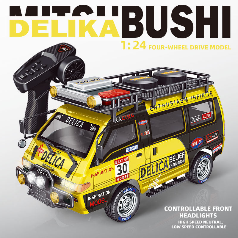 JXC Delica 1:24 Scale 4WD RC Car – Full-Proportional Control, Mechanical 3-Speed Gearbox, 2.4GHz Remote