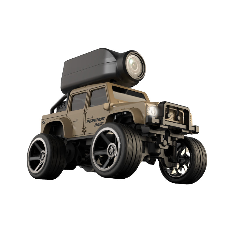 KFPlan KF32 1/64 Scale Off-Road Alloy Mini RC Climbing Car with 480p Top-Mounted FPV Camera – High-Speed 2.4GHz Control