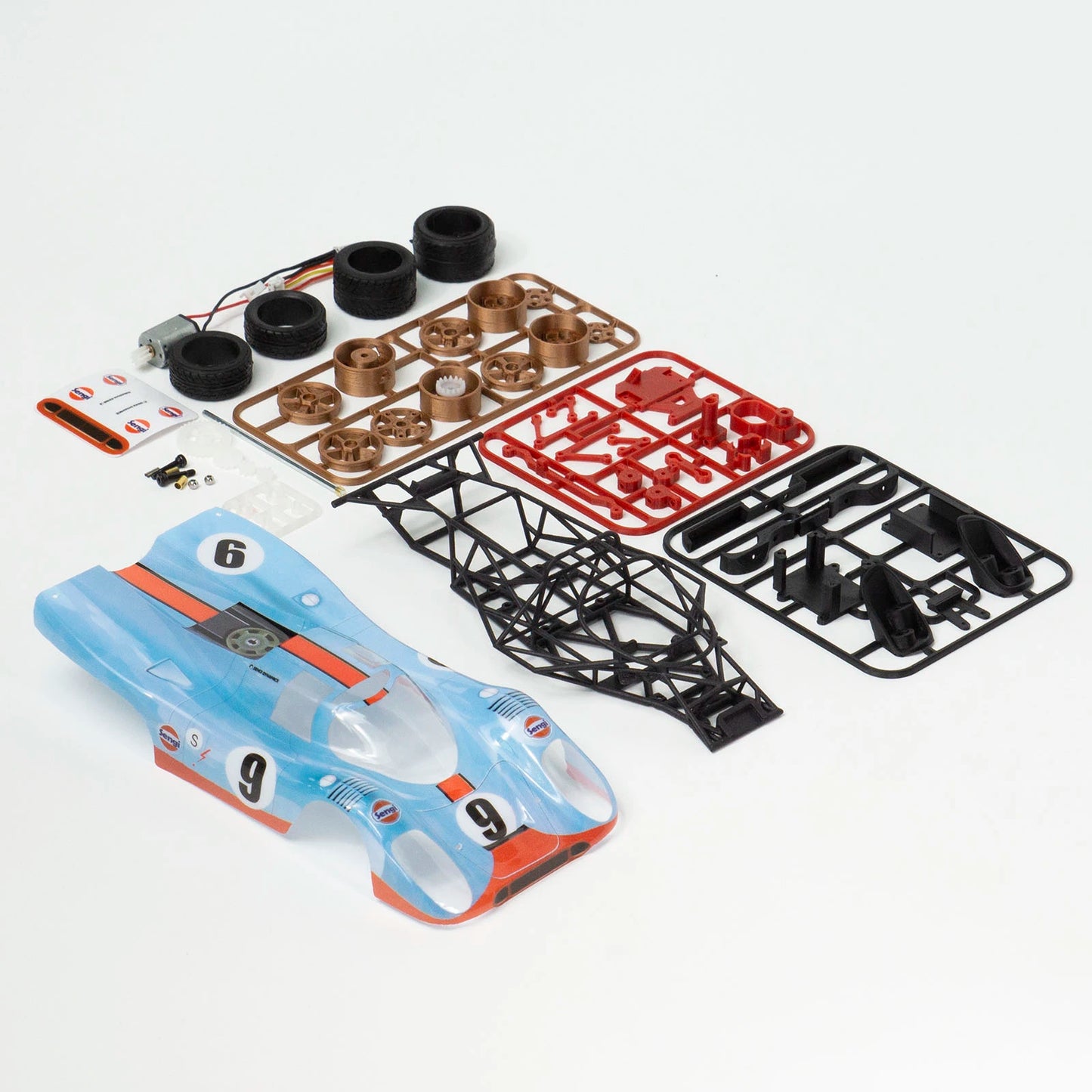 MinimumRC Sengi Lemara RC Le Mans Racer Kit im Maßstab 1:28 mit Rohrchassis – Hochleistungs-PNP-RC-Auto
