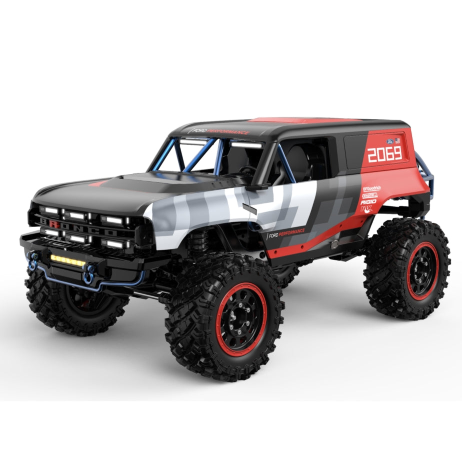 MJX Hyper Go H12P 1/12 Ford Bronco R RC Crawler – Brushless, Licensed Shell, Metal Gears, 40-Min Run Time