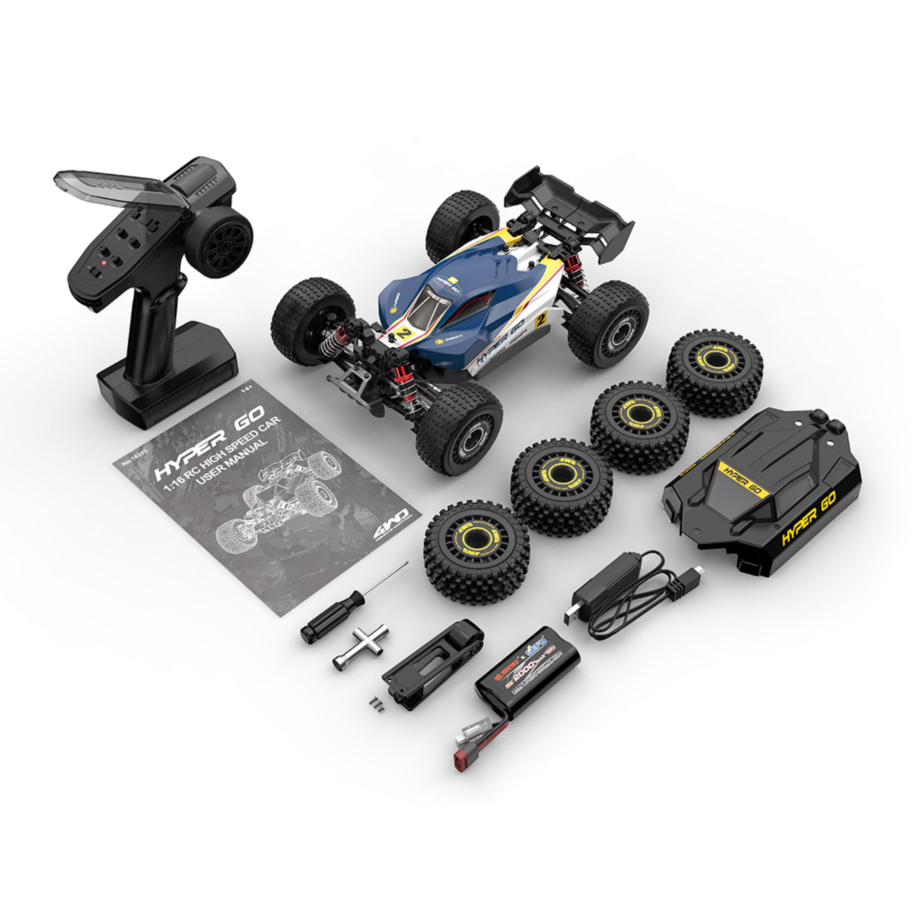 MJX Hyper Go 16213 1/16 Brushless 4WD Off-Road RC Buggy RTR – 42KM/H, Dual Body Shells