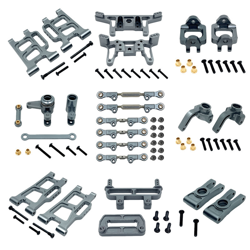 MJX Hyper Go 12212 Aluminum Upgrade Kit 1/12 RC Car Full Metal Suspension & Steering Set (6061 Alloy)