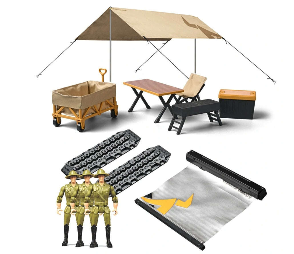camping zubehör online shop MNR/C MN-85K Model 1/12 Simulation Outdoor Off-road Camping Equipment Radio-controlled RC Car Mood Collection Accessories Toy Decoration Parts