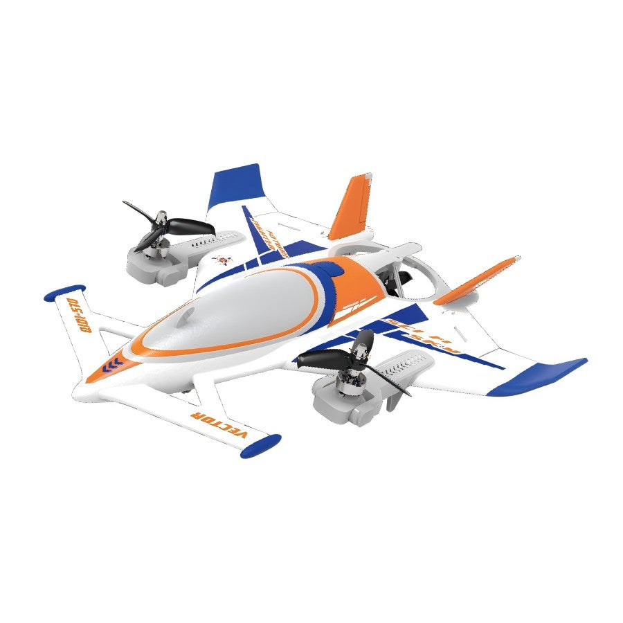 Qidi-570 8チャンネル 3軸 VTOL 固定翼 RC飛行機 – マルチモード飛行 | 夜間飛行