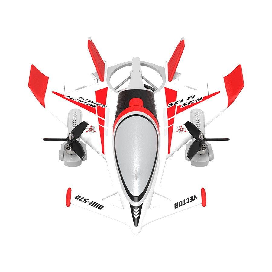 Qidi-570 8チャンネル 3軸 VTOL 固定翼 RC飛行機 – マルチモード飛行 | 夜間飛行