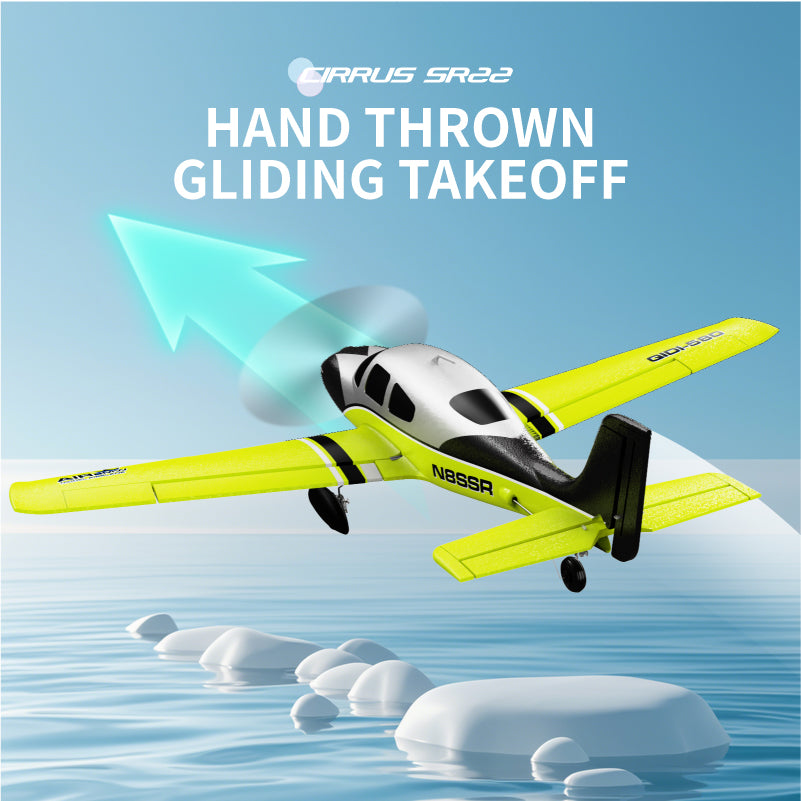 Qidi A580 Cirrus SR22 4CH RC Airplane – 52cm Wingspan, Brushless Motor, RTF/BNF Options