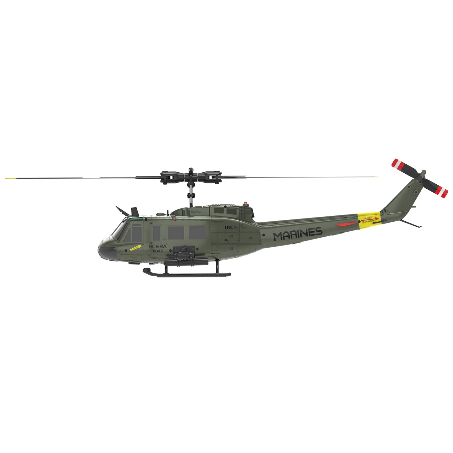 RC ERA C032 UH-1 Huey 6CH Brushless RC-Helikopter mit Gyro-Stabilisierung – maßstabsgetreue Nachbildung mit Höhenhaltung und 3D-Rückenflug