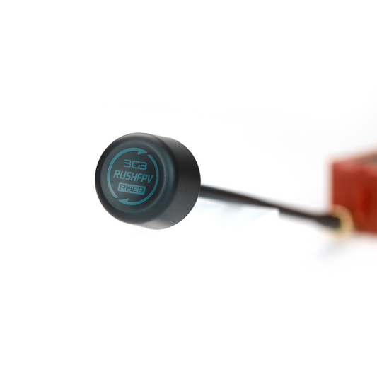 RUSHFPV 3.3GHz 2W Video Transmitter with Circular Polarized Antenna for Long-Range Flights