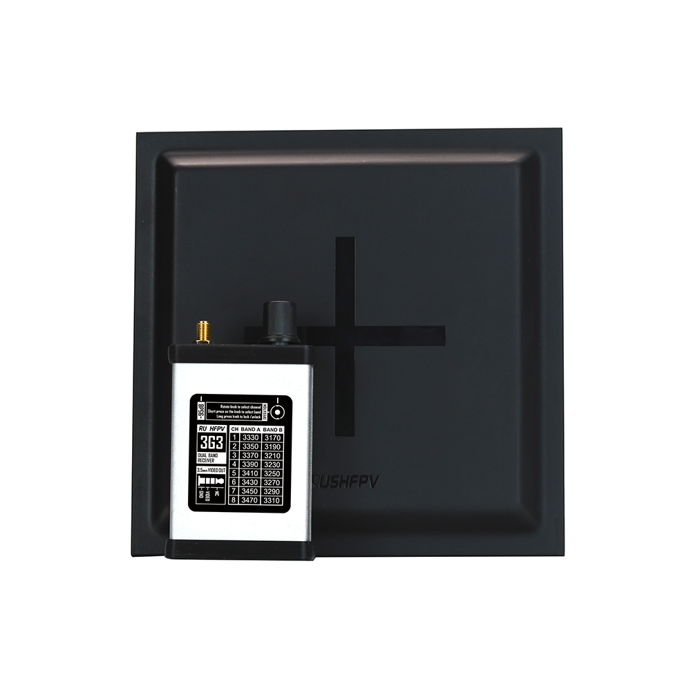 RUSHFPV 3.3GHz Video Receiver with DVR Option and High-Gain Directional Antenna
