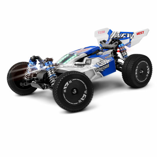 Wltoys 144011 ブラシ付き 1/14スケール 2.4G 4WD 高速RCカー - 65km/h、メタルシャーシ、アップグレードされた550モーター
