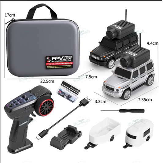 WLtoys XK 6405-C 6406-C | 1/64 Scale FPV Mini RC Car, Camera, APP + Remote Control