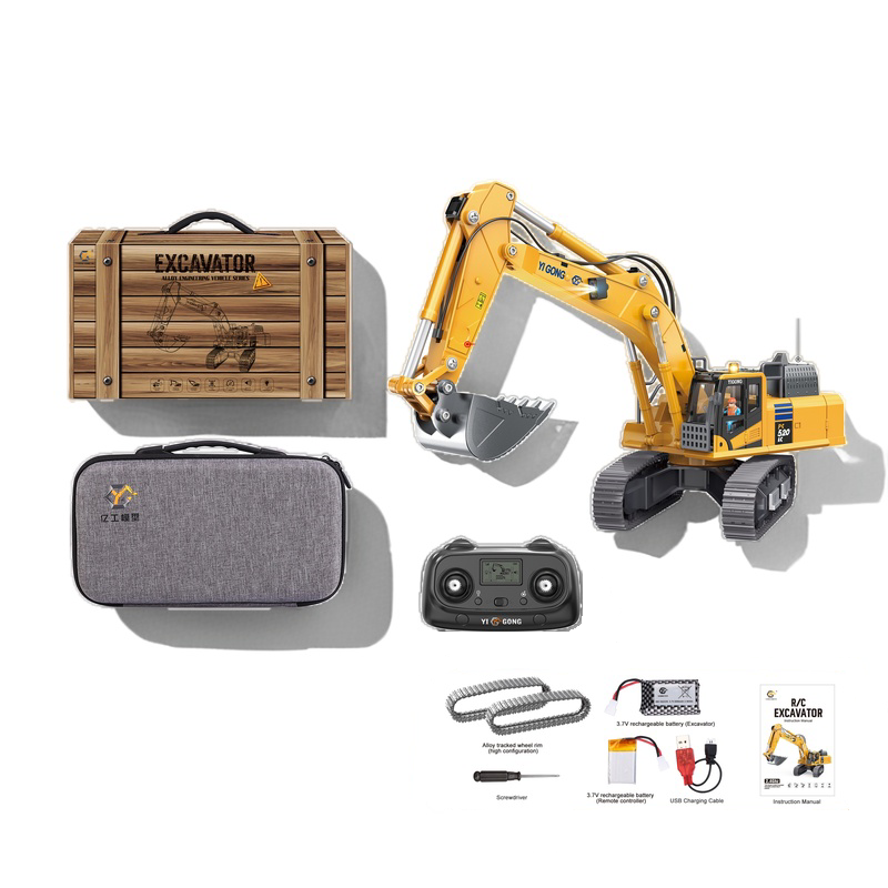 1/50 970 rc excavator ラジコン ショベルカー 1/50 RC Excavator K970 Engineering Vehicle Radio Control Electric