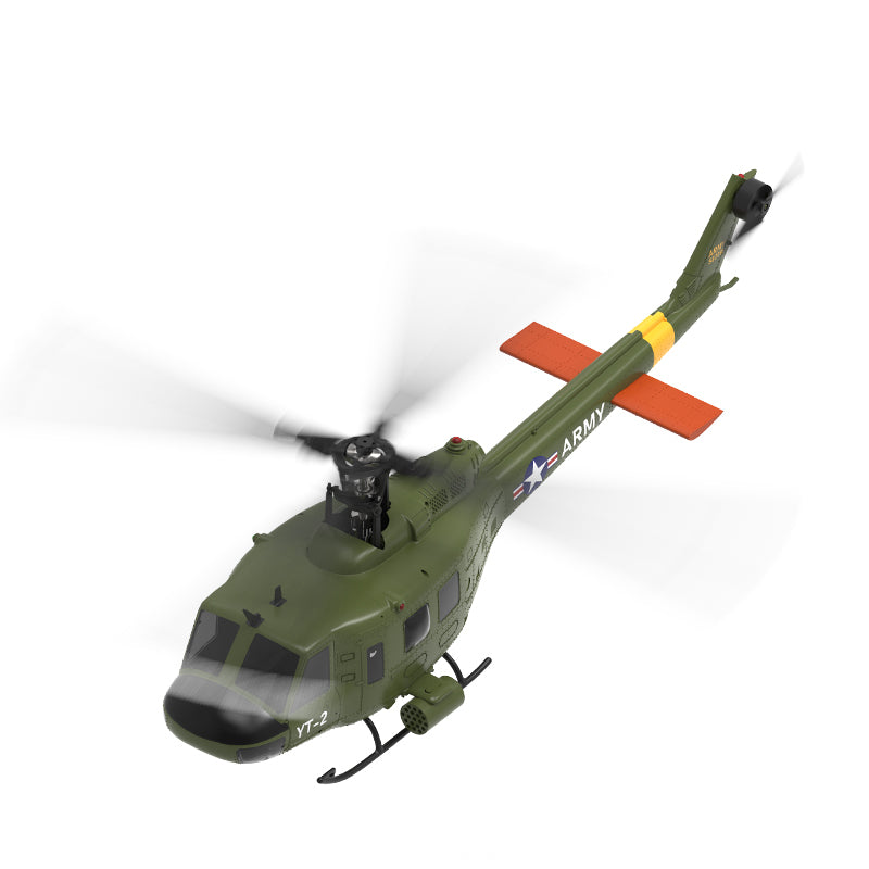 YXZNRC YuXiang F07 UH-1D ジャイロスタビライザー搭載 RC ヘリコプター RTF - 1:34 スケール US ベルヒューイ