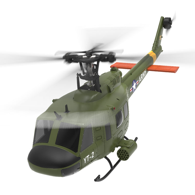 YXZNRC YuXiang F07 UH-1D ジャイロスタビライザー搭載 RC ヘリコプター RTF - 1:34 スケール US ベルヒューイ