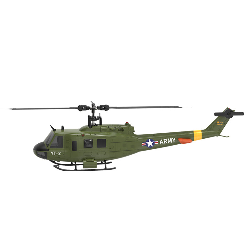 YXZNRC YuXiang F07 UH-1D ジャイロスタビライザー搭載 RC ヘリコプター RTF - 1:34 スケール US ベルヒューイ