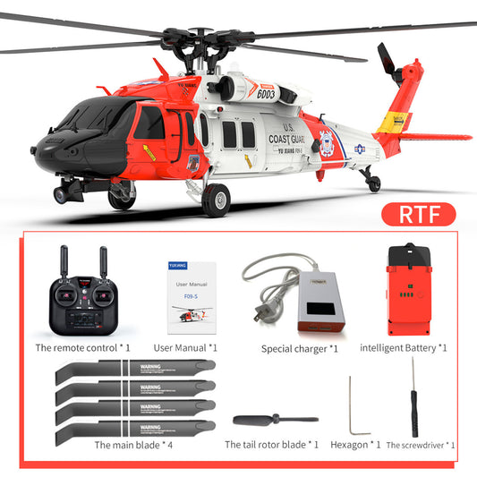 YXZNRC F09-S 2.4GHz 6CH 6-Axis Gyro RC Helicopter with GPS, Optical Flow, 5.8GHz FPV Camera, Dual Brushless Motors, 1:47 Scale Flybarless RTF