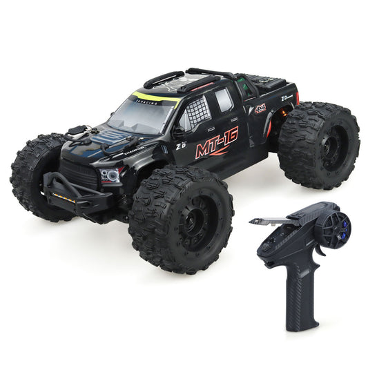 ZD Racing MT-16 4WD Brushless Monster Truck im Maßstab 1:16 – 80 km/h schnelles Offroad-RC-Auto mit Alu-Chassis und LED-Leuchten
