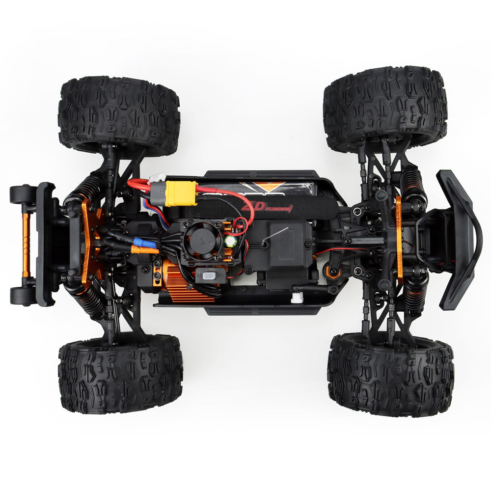 ZD Racing MT-16 4WD Brushless Monster Truck im Maßstab 1:16 – 80 km/h schnelles Offroad-RC-Auto mit Alu-Chassis und LED-Leuchten