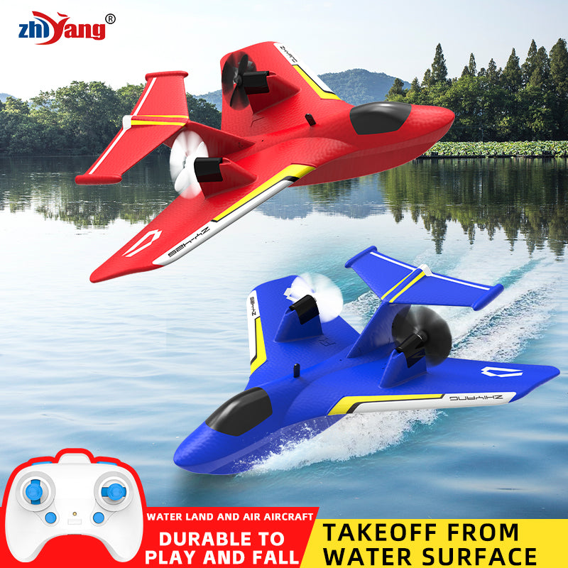 ZHIYANG ZY-425 3-in-1 RC飛行機 – 海、陸、空 | 2.4GHz 260mm EPP RTF、LEDライト付き