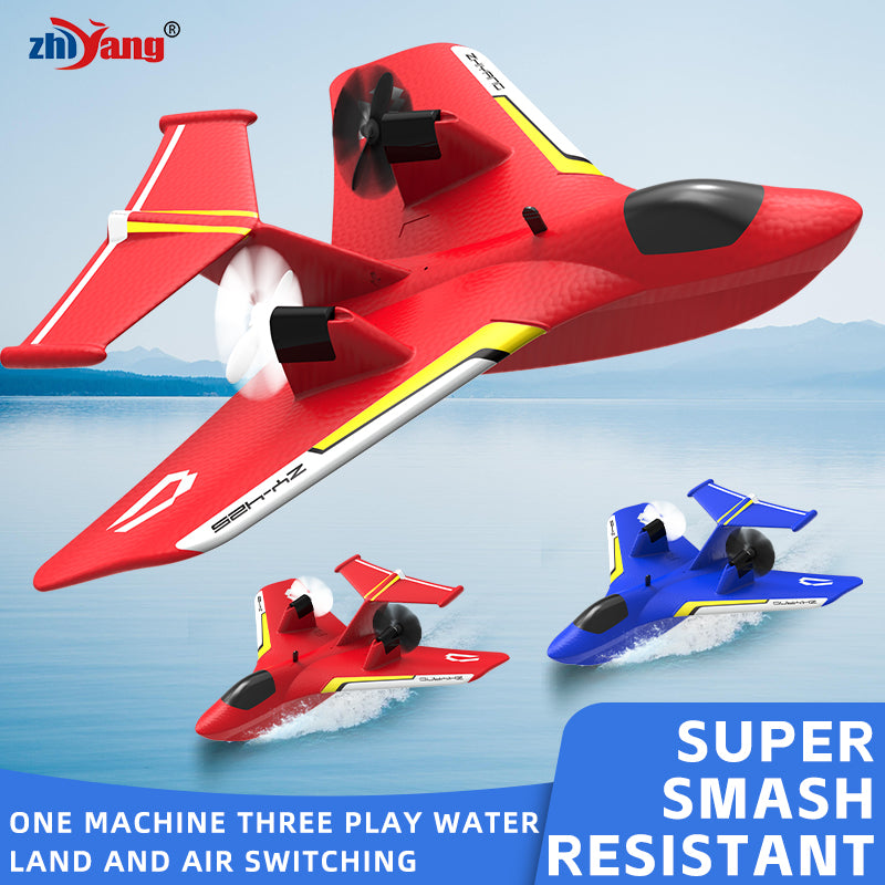 ZHIYANG ZY-425 3-in-1 RC飛行機 – 海、陸、空 | 2.4GHz 260mm EPP RTF、LEDライト付き