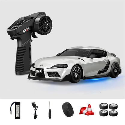 Hstar D24 1/24 Scale RC Drift Car – 4WD, Gyro Stabilized, LED Lights, 25+ KM/H