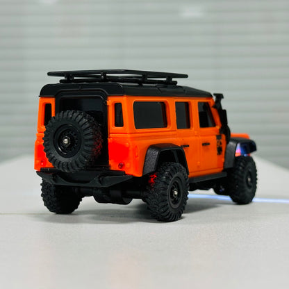 HB Toys 1:43 4WD Mini RC Rock Crawler – App & 2.4GHz Remote Control, LED Lights, USB Rechargeable Micro Off-Road Truck