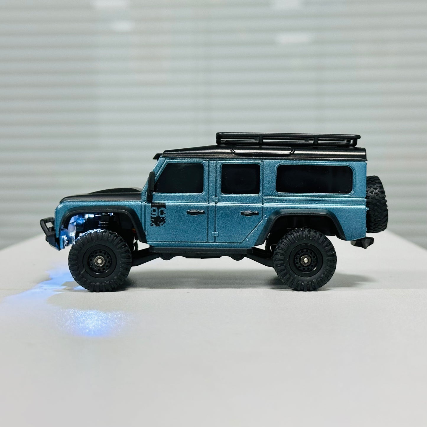 HB Toys 1:43 4WD Mini RC Rock Crawler – App & 2.4GHz Remote Control, LED Lights, USB Rechargeable Micro Off-Road Truck