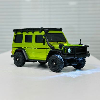 HB Toys 1:43 4WD Mini RC Rock Crawler – App & 2.4GHz Remote Control, LED Lights, USB Rechargeable Micro Off-Road Truck