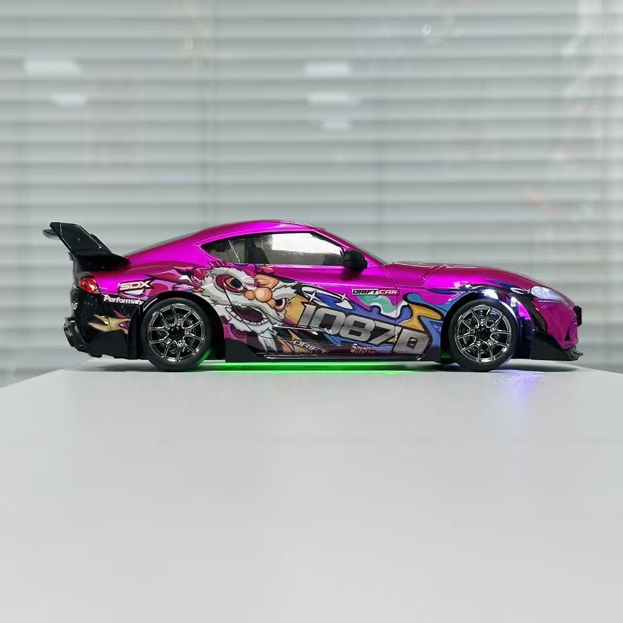 Hstar D24 1/24 Scale RC Drift Car – 4WD, Gyro, LED Lights, 25+ KM