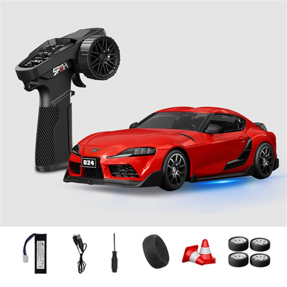 Hstar D24 1/24 Scale RC Drift Car – 4WD, Gyro Stabilized, LED Lights, 25+ KM/H