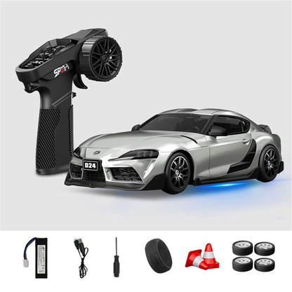 Hstar D24 1/24 Scale RC Drift Car – 4WD, Gyro Stabilized, LED Lights, 25+ KM/H